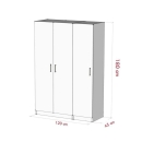Tủ Quần Áo Gỗ Kèm Kệ Để Đồ Gọn Gàng - TQA40