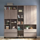 Tủ Tài Liệu Giám Đốc Phối Hợp Ngăn Kéo Và Kệ Trang Trí - THS344