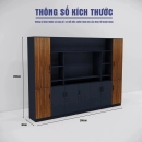 Tủ Tài Liệu Tích Hợp Kệ Decor Trung Tâm Đa Năng - THS409