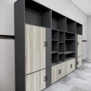 Tủ Tài Liệu Hiện Đại Tích Hợp Kệ Trang Trí Trung Tâm - THS403