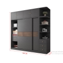 Tủ Quần Áo Cửa Lùa 3 Cánh Thiết Kế Mới - TQA18