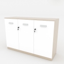 Tủ Tài Liệu Thấp 3 Cánh Gỗ MDF - THS133