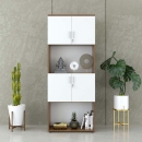 Tủ Tài Liệu Gỗ Dạng Lửng Kệ Trang Trí - THS221