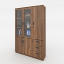 Tủ Tài Liệu Gỗ 2 Cánh Kính 1 Cánh Gỗ - THS12