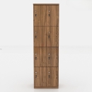 Tủ Locker Gỗ MDF Dáng Dọc 8 Cánh - TLK17