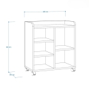 Tủ Phụ Di Động Bằng Gỗ MDF - TP13