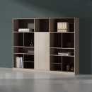 Tủ Tài Liệu Gỗ Có Kệ Trưng Bày  - THS179
