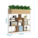 Tủ Tài Liệu Gỗ Dáng Thấp Khung Kệ Sắt  - THS199