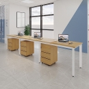 Cụm Bàn Làm Việc 3 Người Chân Sắt Độc Lập - BC11