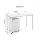 Bàn Làm Việc Gỗ Chân Oval - BLV82