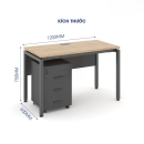 Bàn Làm Việc Có Yếm Chân Độc Lập  - BLV77