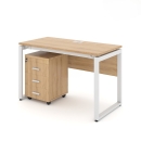 Bàn Làm Việc Có Yếm Gỗ Chân Sắt Chữ U - BLV71