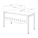 Bàn Văn Phòng Chữ L Chân Độc Lập - BLV24