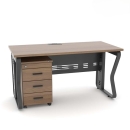 Bàn Làm Việc Chân Sắt K Uốn Có Yếm 140cm  - BLV121