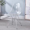 Ghế Cafe Tiếp Khách Trong Suốt Chân Sắt - CF28
