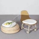 Ghế Cafe Đôn Ngồi Bệt Trong Suốt - CF55