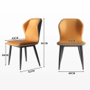 Ghế Ăn Bọc Da VAZ Tựa Lưng Cánh Bướm - GA36