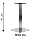 Phụ Kiện Chân Bàn Đế Vuông INOX - PK2