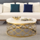 Bàn Trà Sofa Khung Nhôm Hoa Văn - BT17