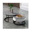 Bàn Trà Sofa Mặt Đá PARADO Chân Sắt Sơn Tĩnh Điện - BT20
