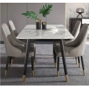 Bộ Bàn Ăn Ghế SANDY Mặt Bàn Vân Đá Sang Trọng - BGA26