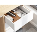 Bàn Làm Việc Hộc IKEA Chân Sắt - BLV48