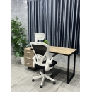 Bàn Làm Việc Gỗ Hộc Tủ Chân Sắt - BLV49