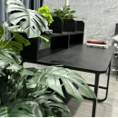 Bàn Làm Việc Chân Sắt Có Kệ Sách - BLV6