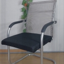 Ghế Văn Phòng Chân Nhún Lưng Xám Trung - GQ6