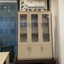 Tủ Tài Liệu Gỗ Thiết Kế 3 Cánh Kính - THS225