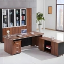 Bàn Giám Đốc Góc L Viền Sọc 1m6x80 - BGĐ70