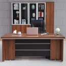 Bàn Giám Đốc Góc L Viền Sọc 1m6x80 - BGĐ70