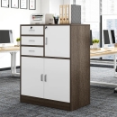 Tủ Tài Liệu Gỗ Thấp Nhiều Ngăn Đa Năng - THS229