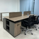 Bàn Cụm Văn Phòng 4 Người Liền Hộc - BC26