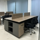 Bàn Cụm Văn Phòng 4 Người Liền Hộc - BC26