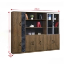 Tủ Tài Liệu Gỗ Tích Hợp Kệ Trang Trí - THS247