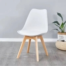 Ghế Cafe Tiếp Khách Emes Bọc Đệm Chân Gỗ - CF2