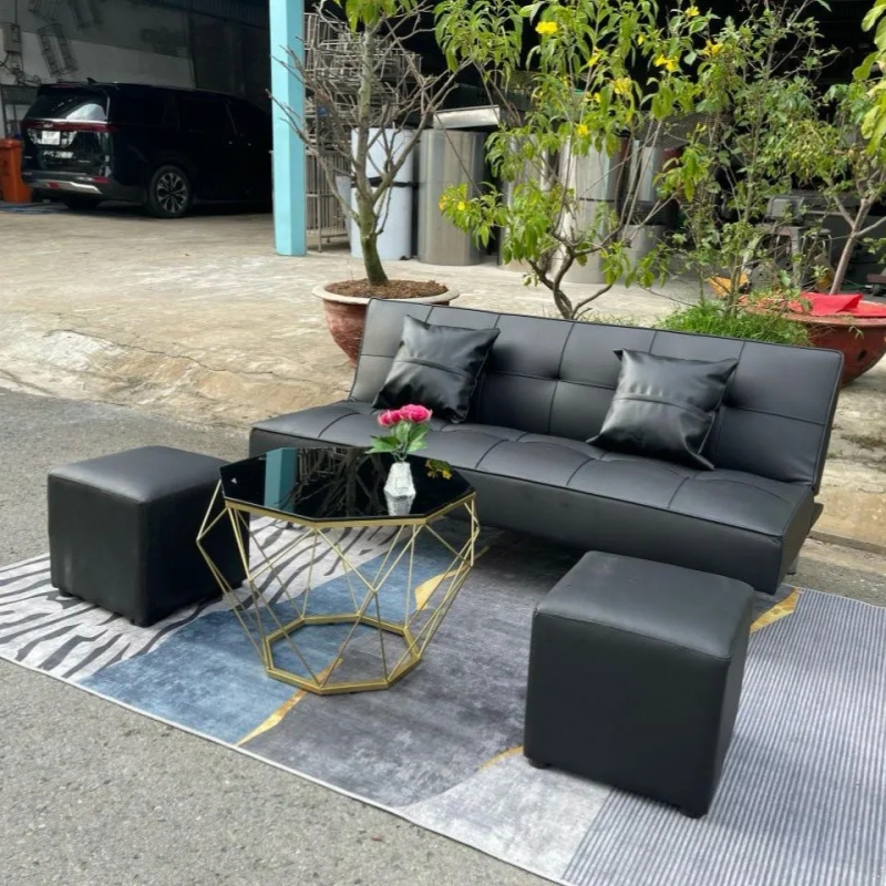 Ghế Sofa Bed Điều Chỉnh 3 Chế Độ Chân Sắt  - SF44