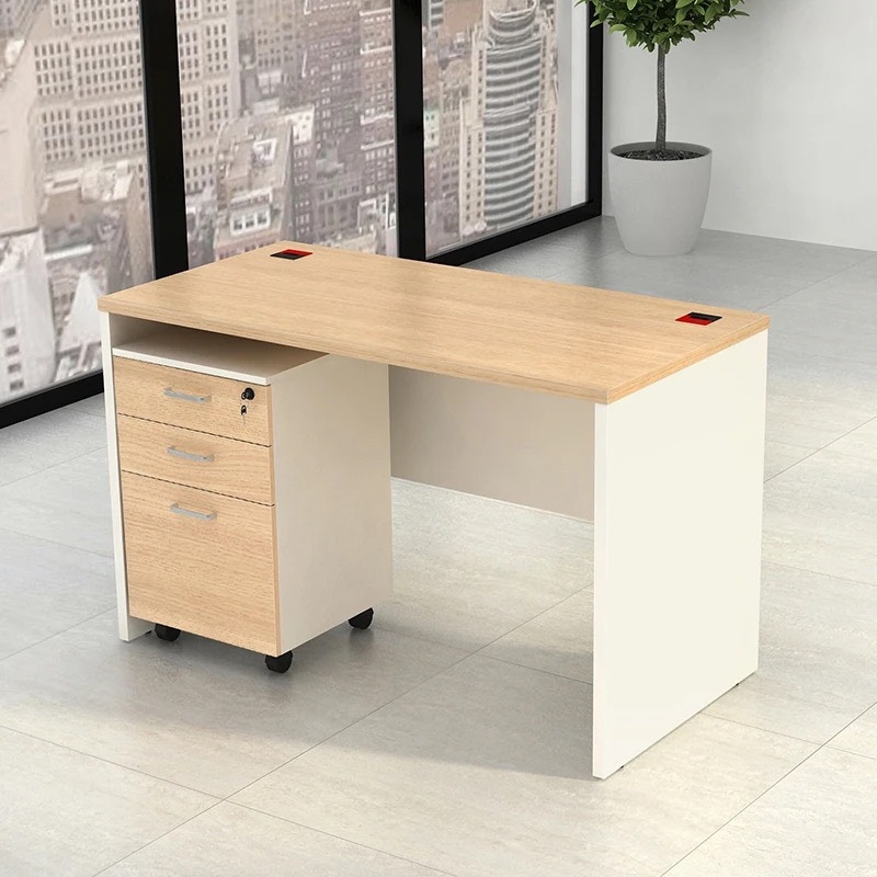 Bàn Làm Việc Gỗ Có Hộc Tủ Di Động - BG8