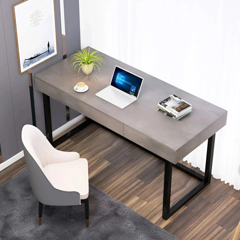 Bàn Làm Việc Chân Sắt Thiết Kế Hiện Đại - BLV133