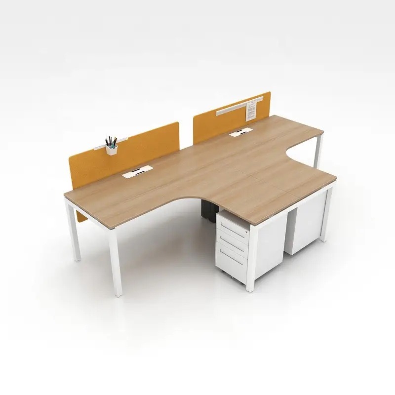 Cụm Bàn Làm Việc 2 Người Dáng Chữ T - BC14