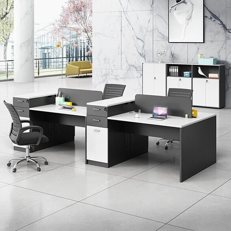 Cụm Bàn Làm Việc 4 Người Có Hộc Tủ Đa Năng - BC40