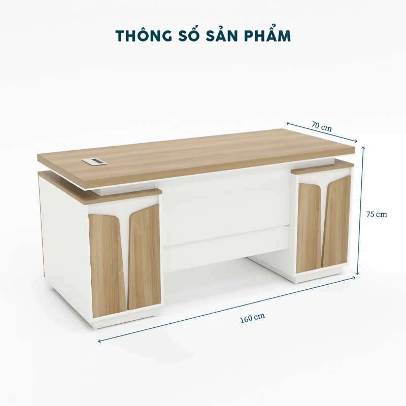Bàn Giám Đốc Hiện Đại Góc L Sang Trọng - BGĐ126