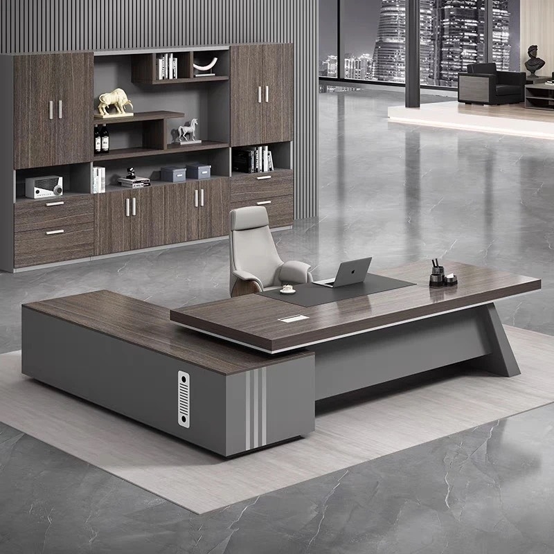 Bàn Giám Đốc Góc L Chân Nghiêng - BGĐ48