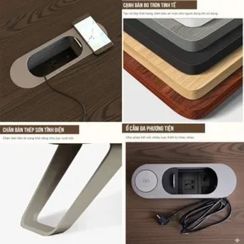 Bàn Giám Đốc Hiện Đại Chân Uốn Lượn Tinh Tế - BGD101