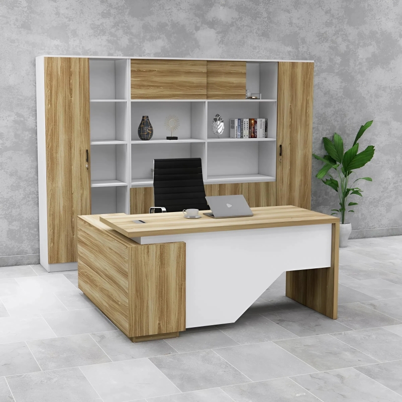 Bàn Giám Đốc Kiểu Dáng Đặc Biệt Vát Chéo - BGĐ118