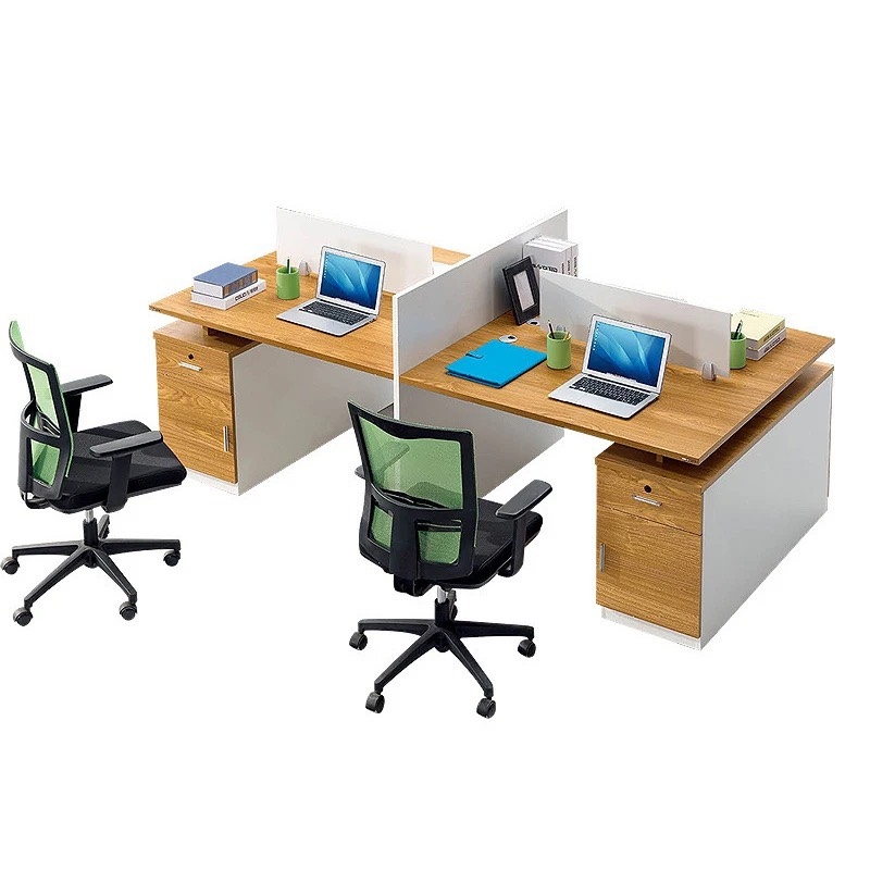 Cụm Bàn Làm Việc 4 Chỗ Có Vách Hiện Đại - BC28