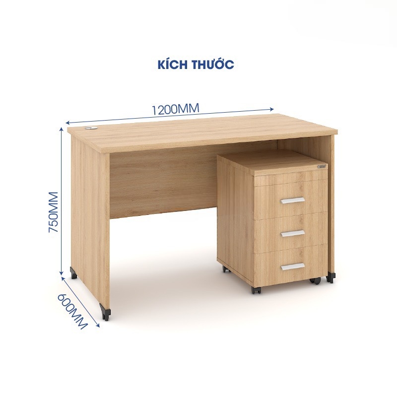Bàn Làm Việc Gỗ Yếm Che Lửng  - BG6