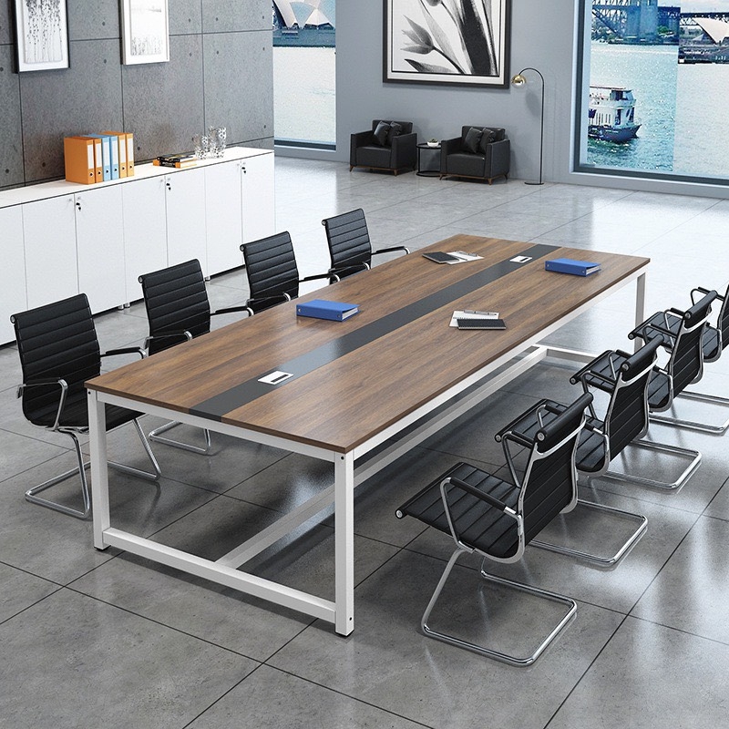 Bàn Họp Văn Phòng Chân Sắt Trắng  2m x 1m - BH8