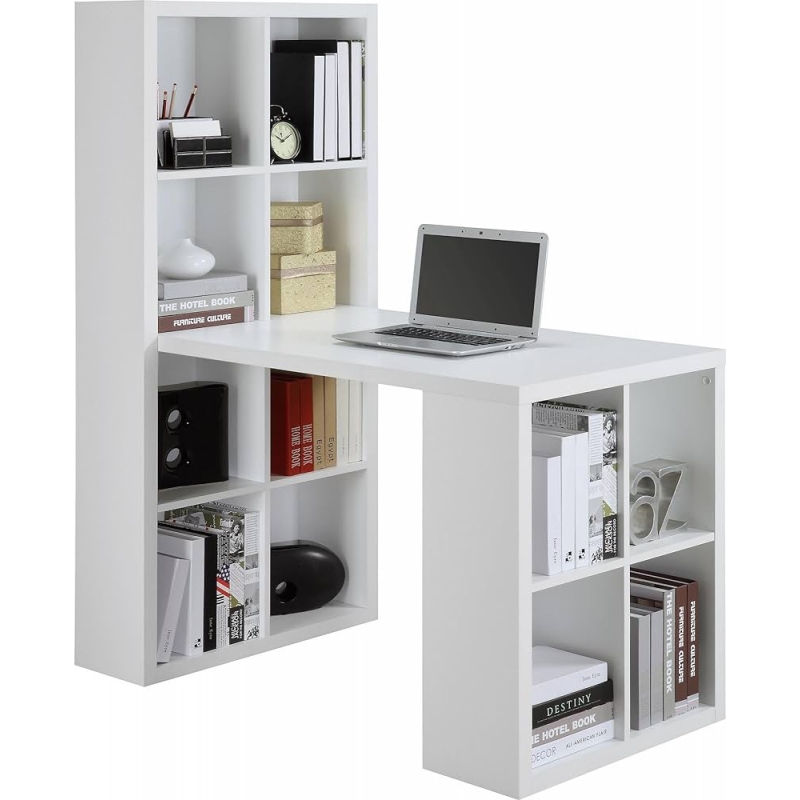 Bàn Làm Việc Liền Kệ Gỗ 12 Ngăn - BG53